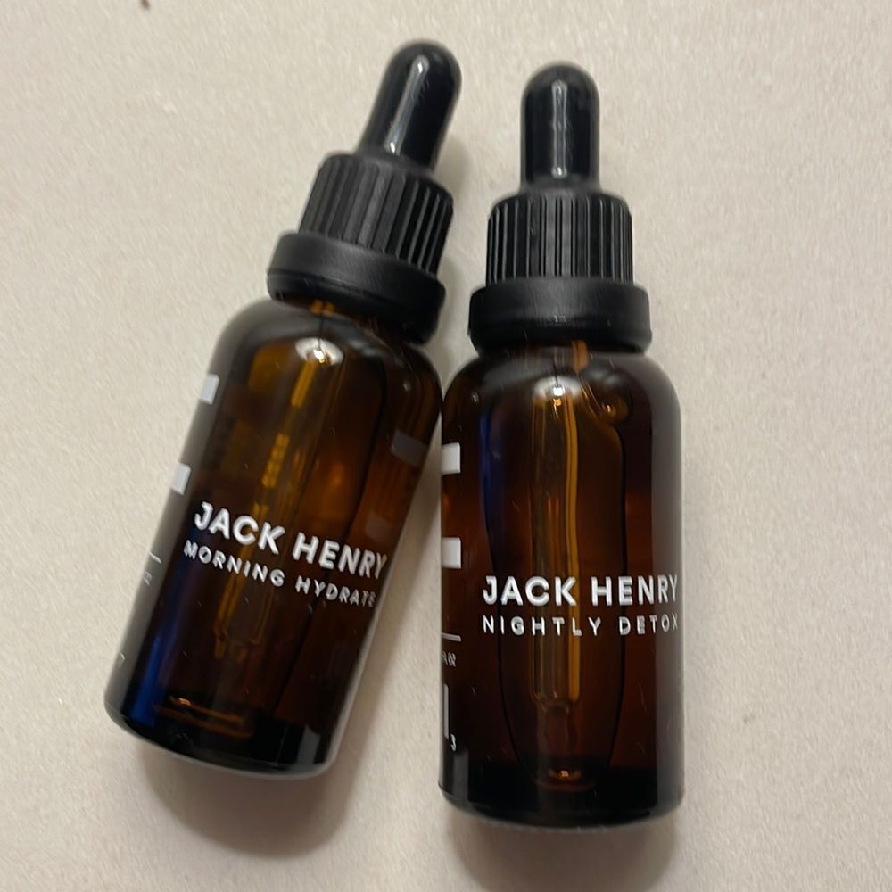 Jack Henry Morning Hydration and Nightly Detox Face Oil NWOB